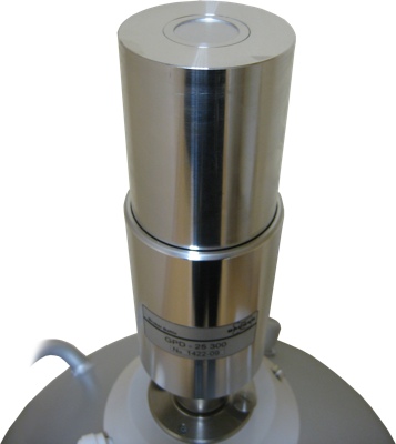 High Purity Germanium detector (HPGe) for high resolution gamma spectroscopy. An HPGe detector with liquid nitrogen dewar vessel