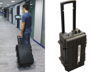 portable radionuclide identifier , a trolley o backpack shaped system for discrete monitoring in crowded areas